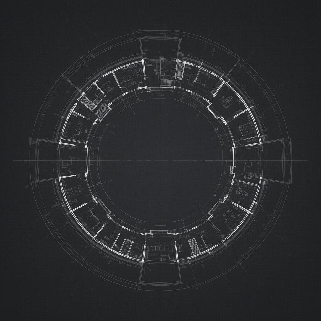 Plan architectural abstrait